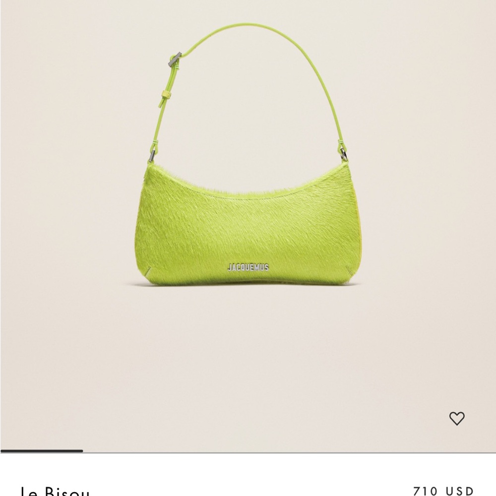 JACQUEMUS LE RAPHIA Pony-hair shoulder bag green NWT dust bag - Picture 8 of 8